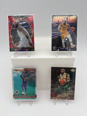 Used Bundle of 4 Lebron James 3 LA Lakers And 1 High School Baketball Cards